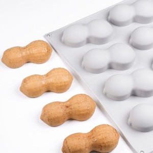 Silikonform Erdnuss – Backform für kreative Desserts & Schokolade